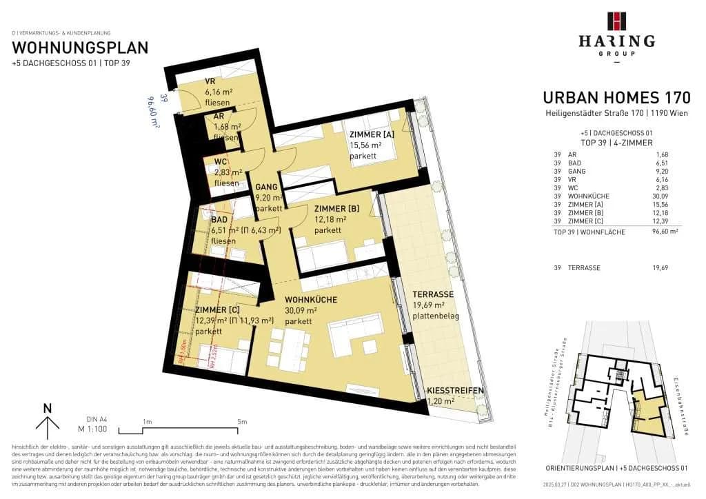 4-Zimmer-Wohnung kaufen in Wien – 96,6 m², € 819.500 – Bild 6 von 6
