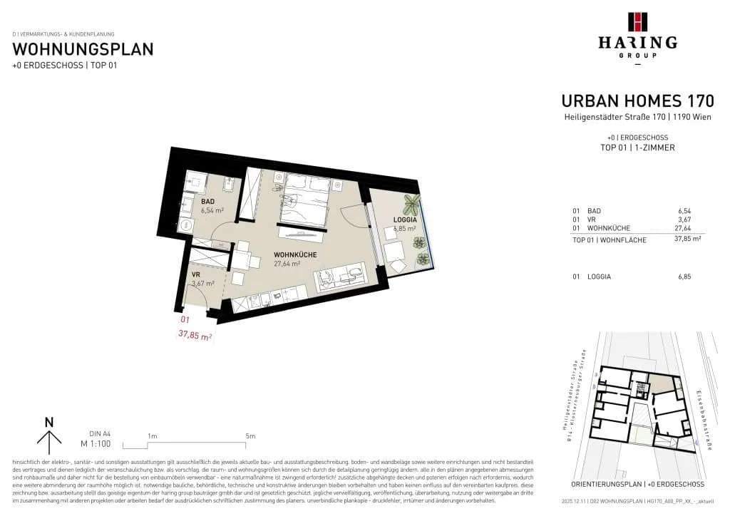 1-Zimmer-Wohnung kaufen in Wien – 37,85 m², € 259.500 – Bild 7 von 7