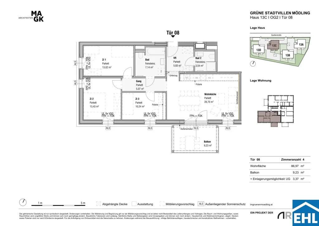 4-Zimmer-Wohnung kaufen in Mödling – 86,97 m², € 640.000 – Bild 21 von 21