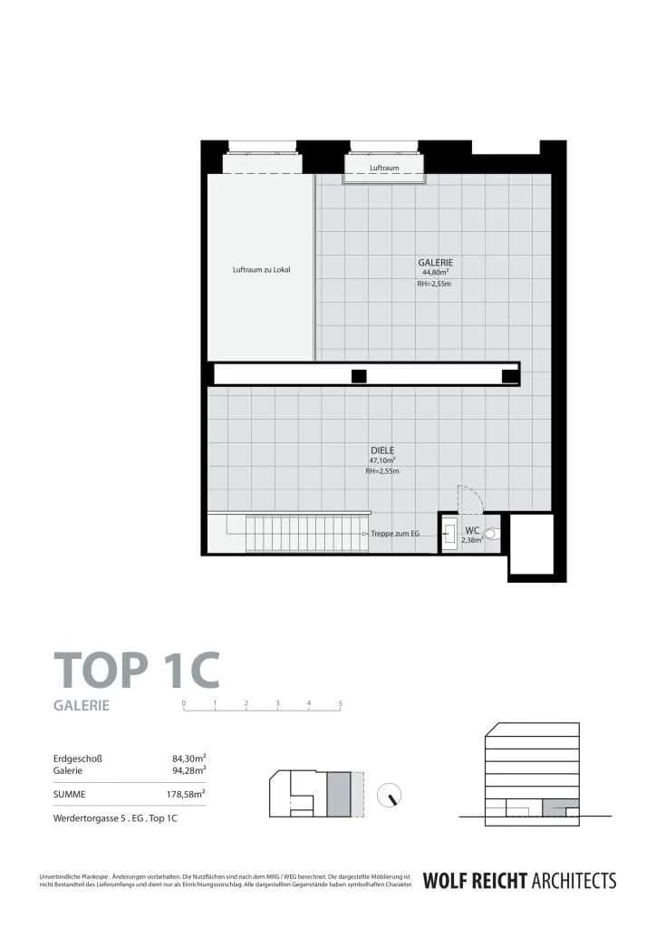 2-Zimmer-Gewerbeimmobilie mieten in Wien – 179 m², € 5.313 – Bild 9 von 9