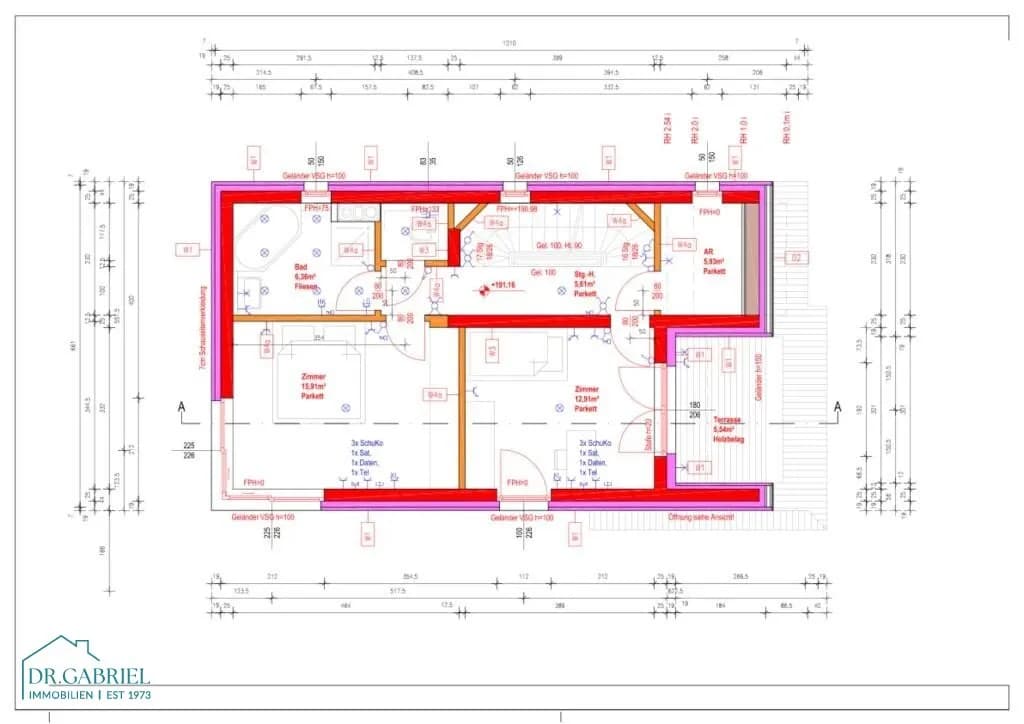 7-Zimmer-Haus mieten in Wien – 210 m², € 4.400 – Bild 22 von 23