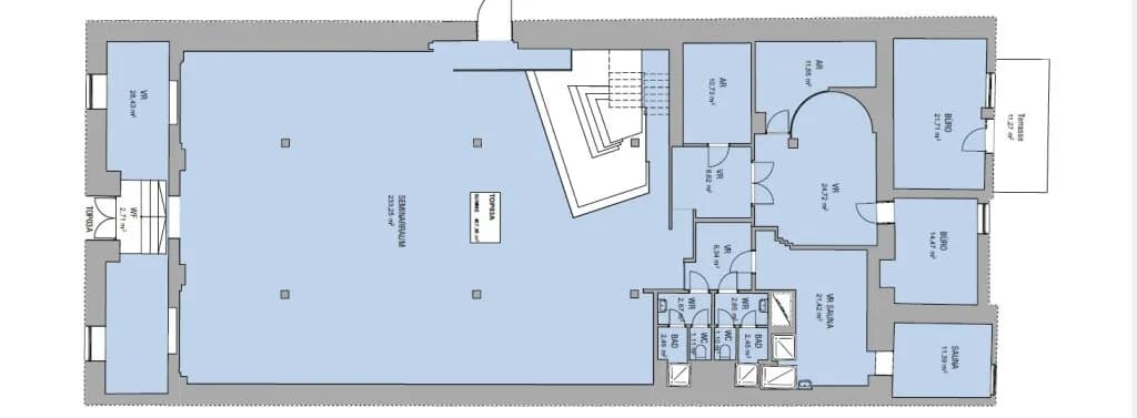 10-Zimmer-Gewerbeimmobilie mieten in Wien – 608 m², € 5.243 – Bild 38 von 39