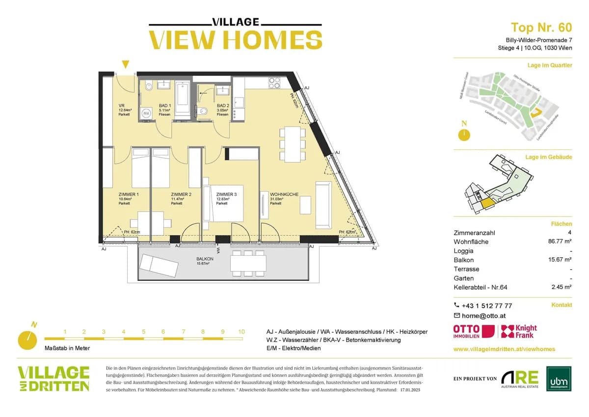 4-Zimmer-Wohnung kaufen in Wien – 86,77 m², € 899.000 – Bild 6 von 19