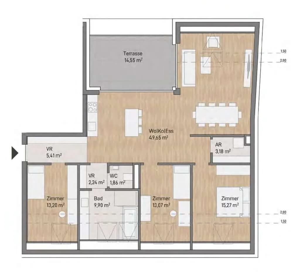 4-Zimmer-Wohnung kaufen in Graz – 113,78 m², € 688.679 – Bild 8 von 8