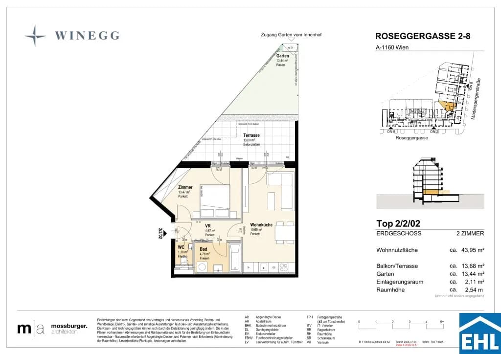 2-Zimmer-Wohnung kaufen in Wien – 43,94 m², € 287.400 – Bild 13 von 13