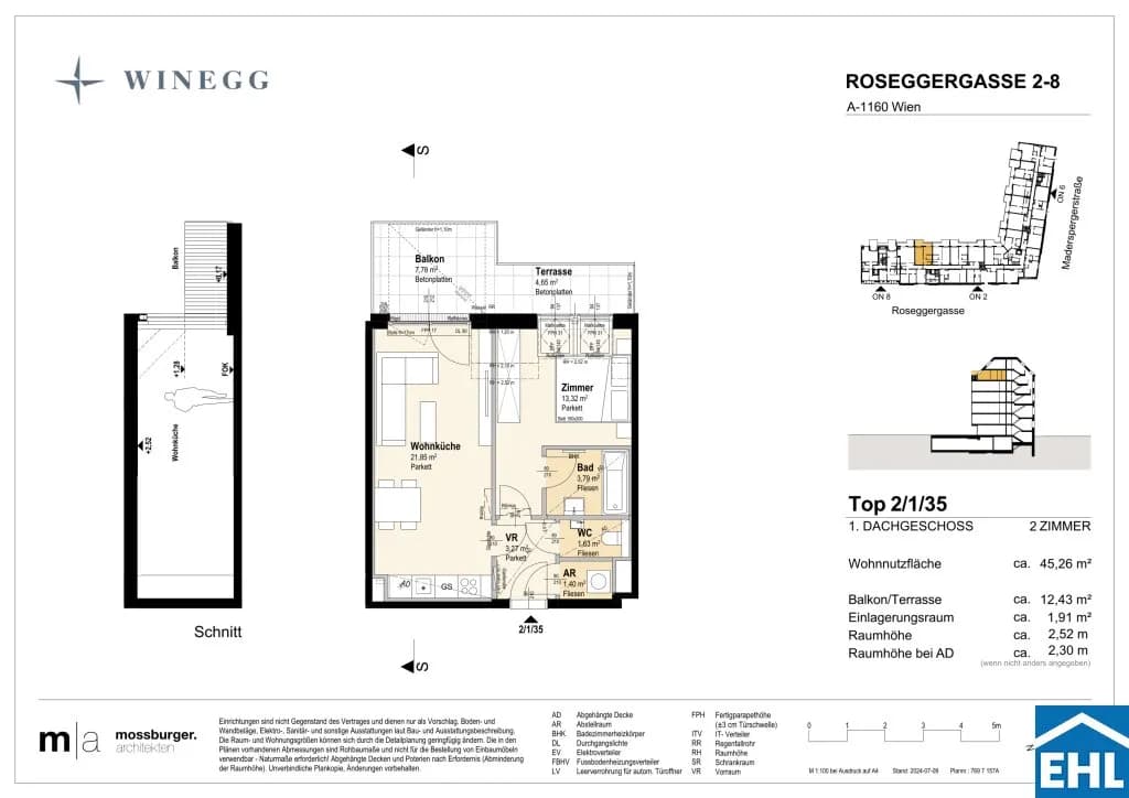 2-Zimmer-Wohnung kaufen in Wien – 45,1 m², € 393.100 – Bild 12 von 12
