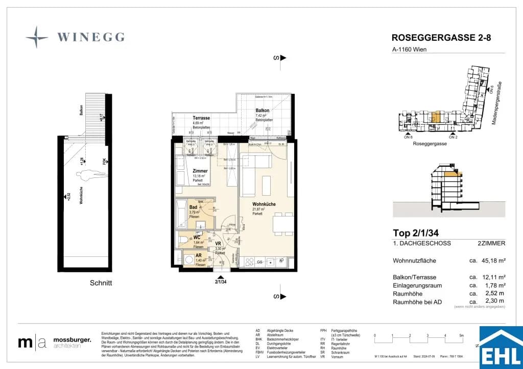 2-Zimmer-Wohnung kaufen in Wien – 45,3 m², € 393.300 – Bild 13 von 13