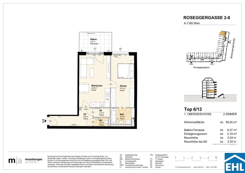 2-Zimmer-Wohnung kaufen in Wien – 59,7 m², € 350.300 – Bild 13 von 13
