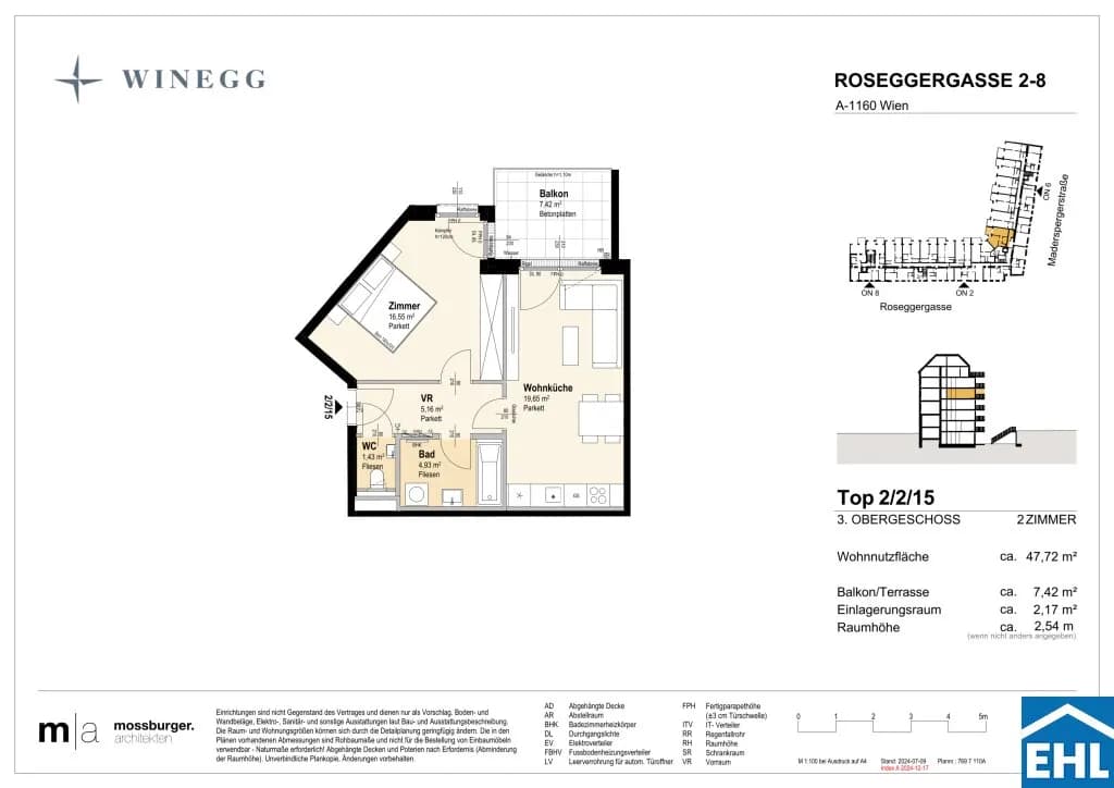 2-Zimmer-Wohnung kaufen in Wien – 47,7 m², € 337.200 – Bild 13 von 13