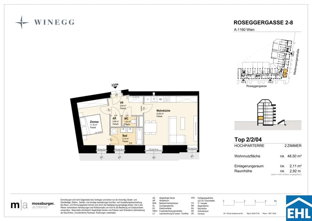 2-Zimmer-Wohnung kaufen in Wien – 48,59 m², € 298.900 – Bild 13 von 13