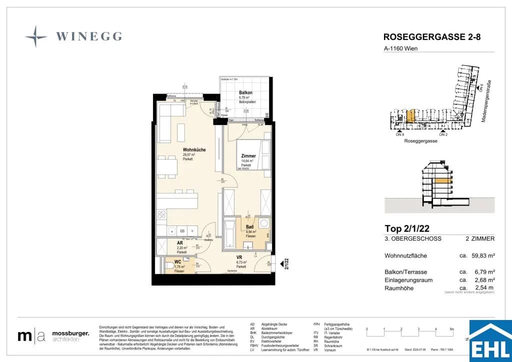 2-Zimmer-Wohnung kaufen in Wien – 59,84 m², € 397.400 – Bild 13 von 13