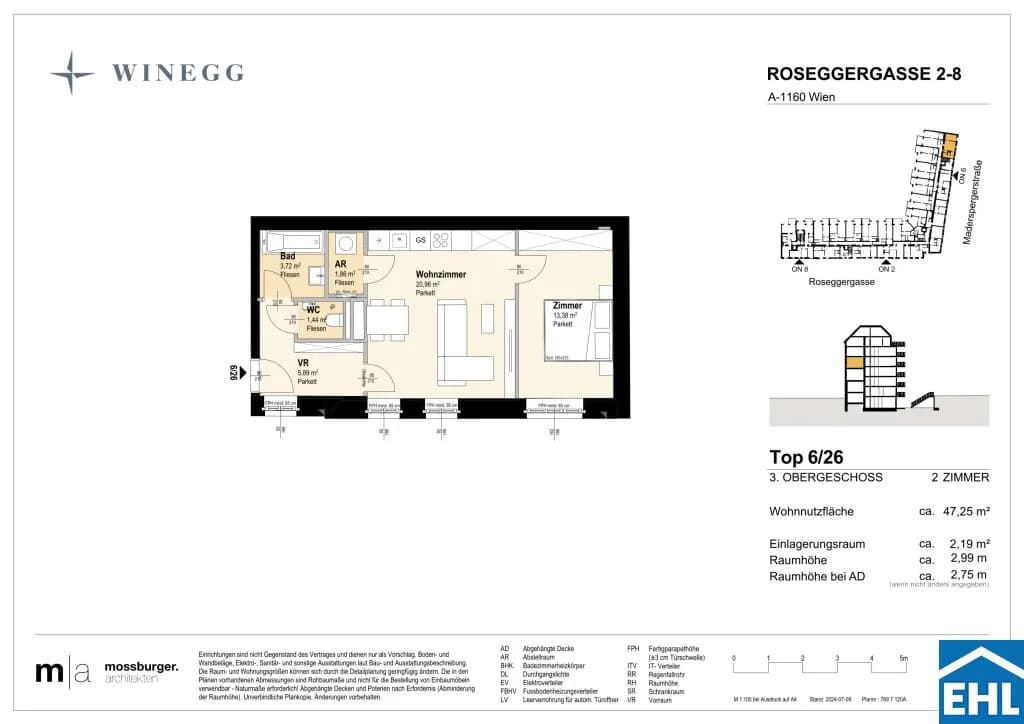 2-Zimmer-Wohnung kaufen in Wien – 47,4 m², € 322.700 – Bild 13 von 13
