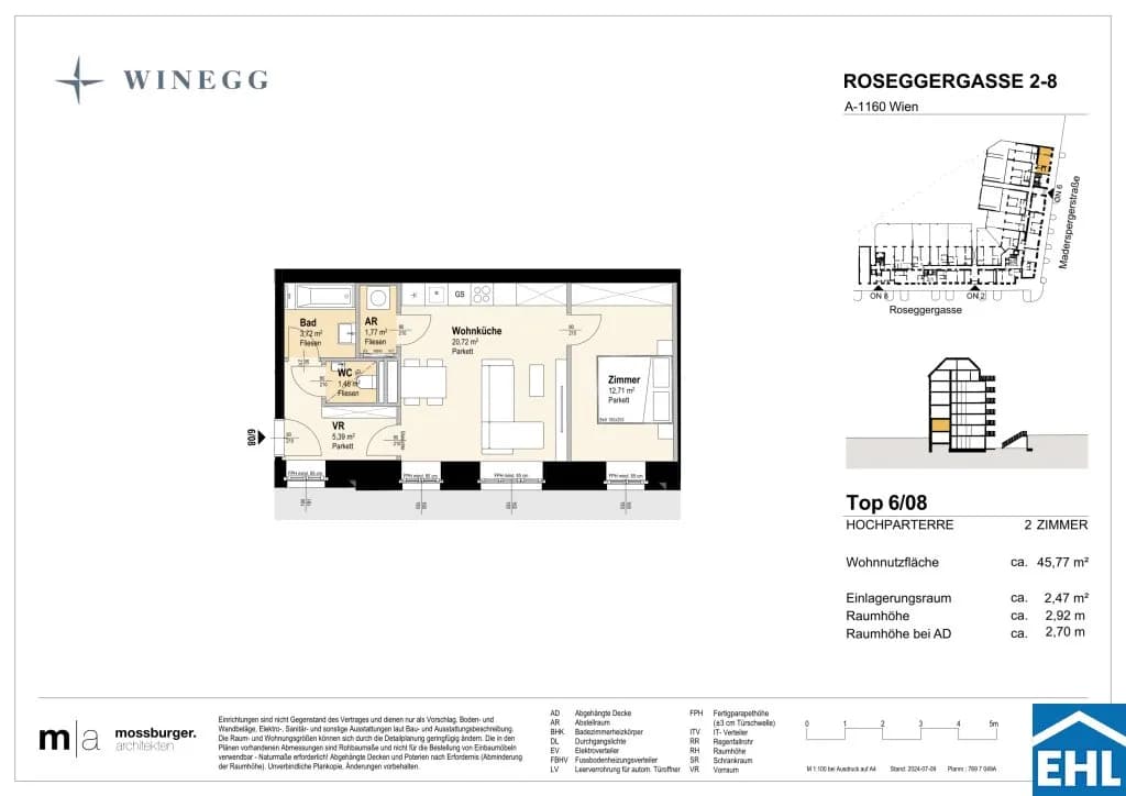 2-Zimmer-Wohnung kaufen in Wien – 47,43 m², € 291.800 – Bild 13 von 13