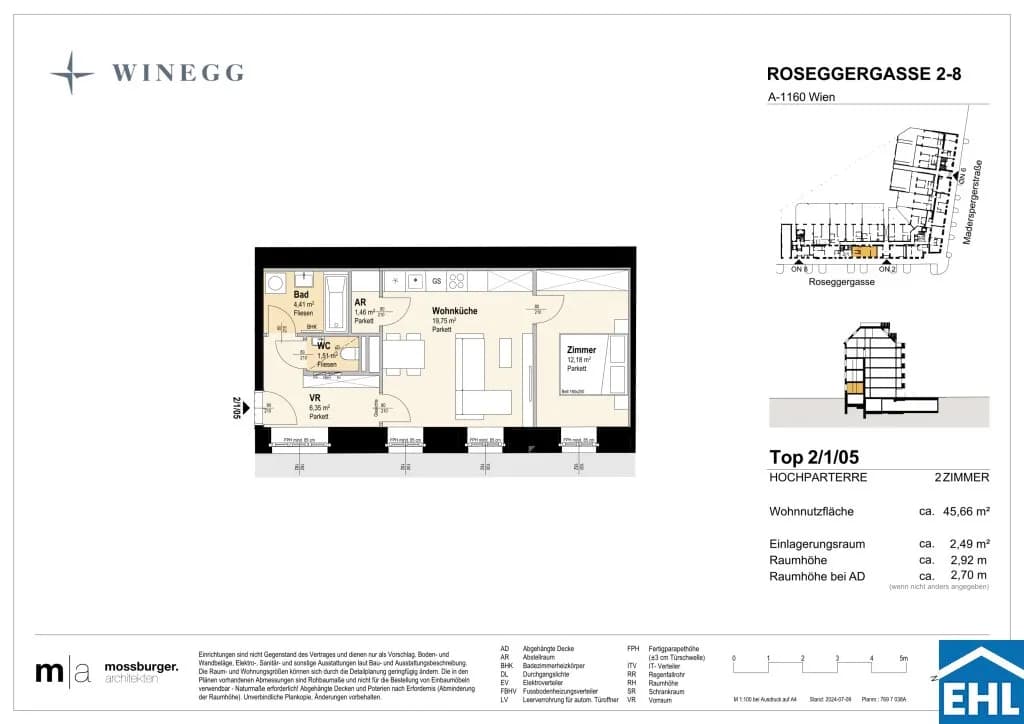2-Zimmer-Wohnung kaufen in Wien – 45,2 m², € 279.700 – Bild 13 von 13