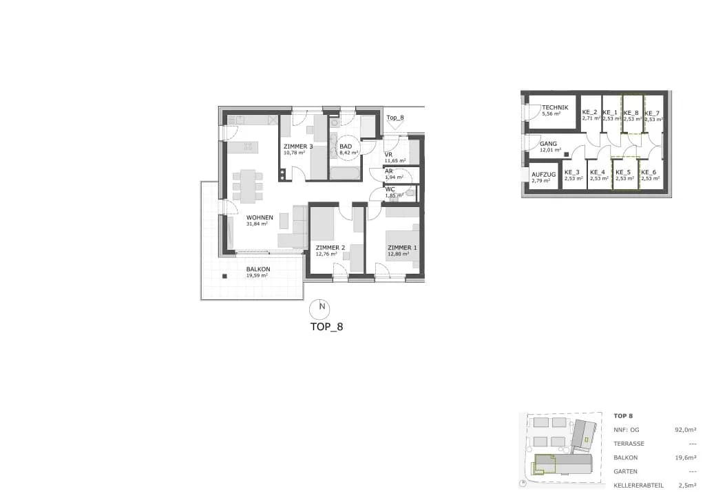 4-Zimmer-Wohnung kaufen in Deutschlandsberg – 92 m², € 347.500 – Bild 7 von 7
