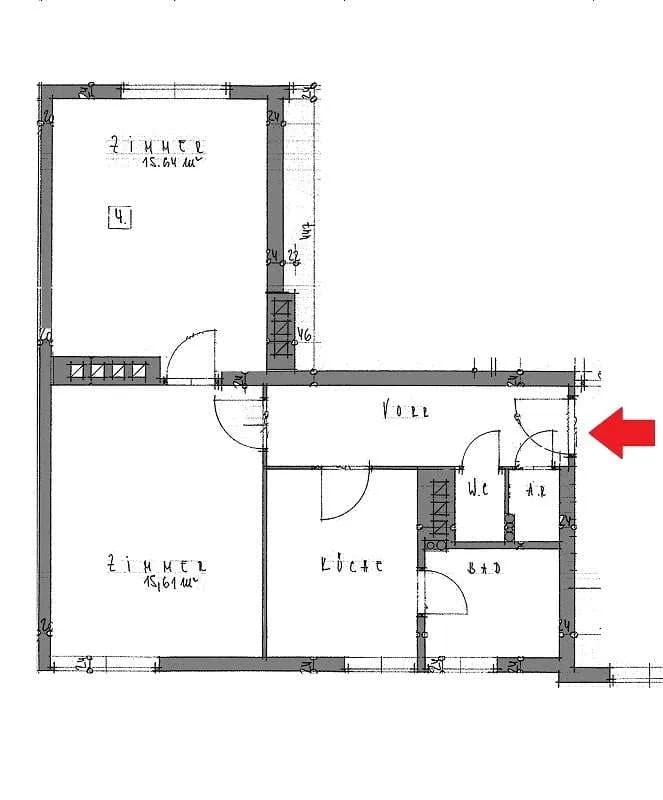 2-Zimmer-Wohnung mieten in Leoben – 51,8 m², € 208 – Bild 2 von 2