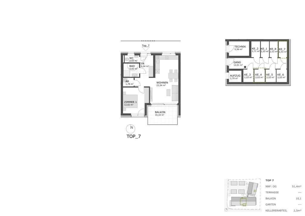 2-Zimmer-Wohnung kaufen in Deutschlandsberg – 51 m², € 198.500 – Bild 7 von 7