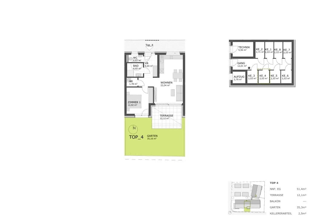2-Zimmer-Wohnung kaufen in Deutschlandsberg – 51 m², € 198.500 – Bild 7 von 7