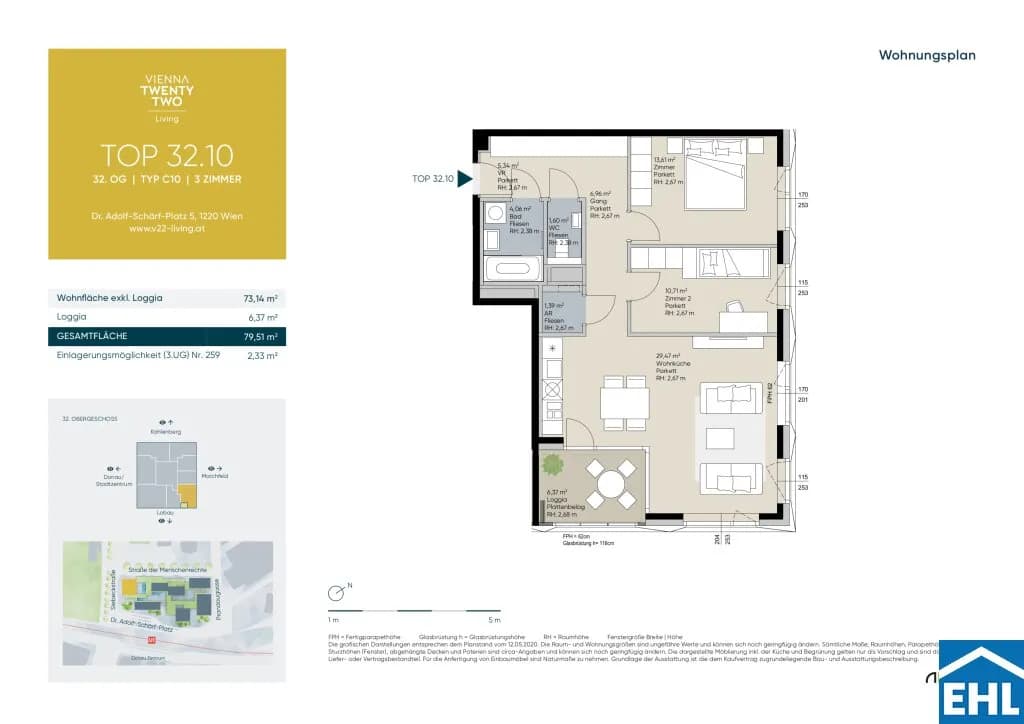 3-Zimmer-Wohnung kaufen in Wien – 73,14 m², € 799.000 – Bild 19 von 19