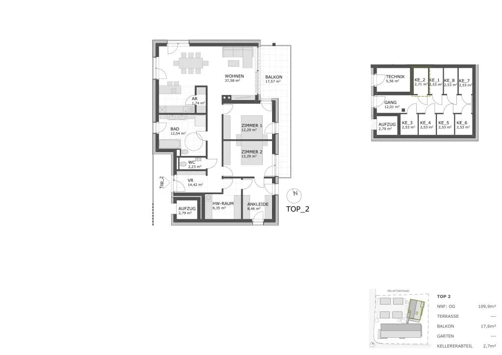 3-Zimmer-Wohnung kaufen in Deutschlandsberg – 110 m², € 398.500 – Bild 7 von 7