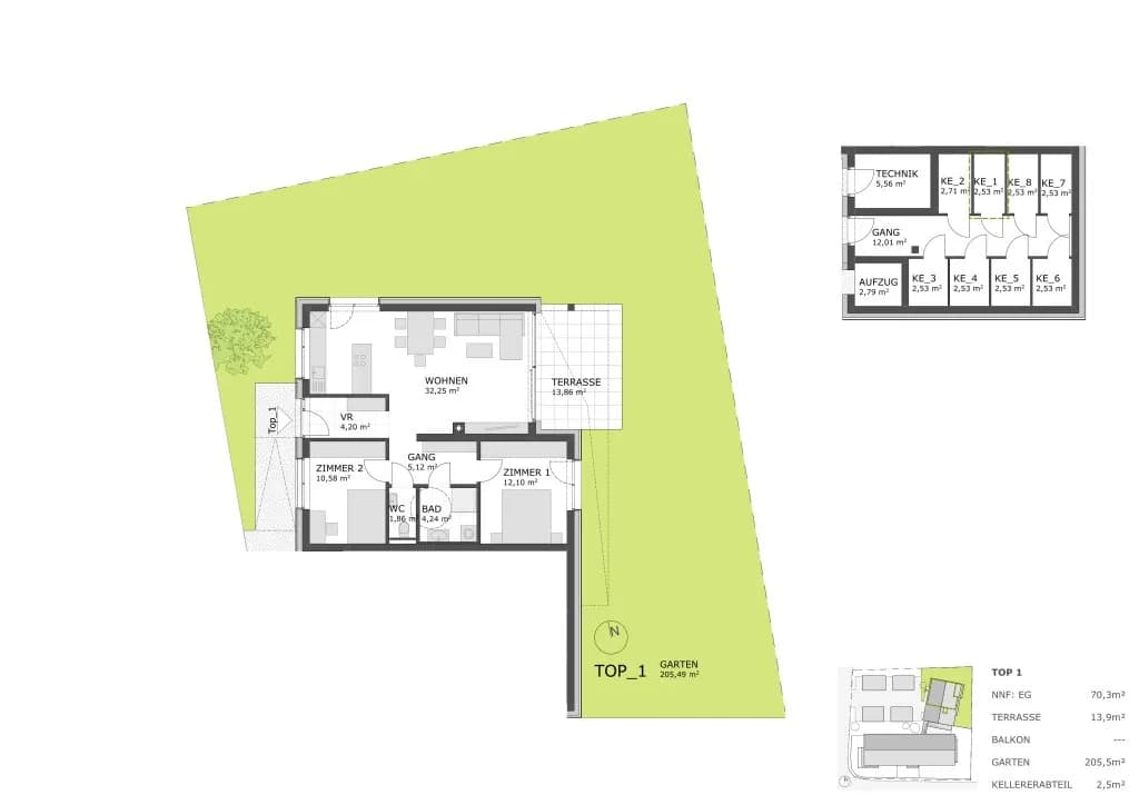 3-Zimmer-Wohnung kaufen in Deutschlandsberg – 70 m², € 269.500 – Bild 7 von 7