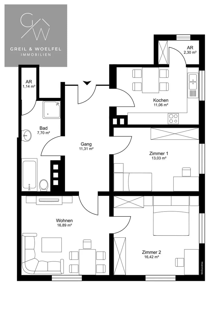 3-Zimmer-Wohnung kaufen in Bregenz – 77,5 m², € 300.000 – Bild 4 von 12