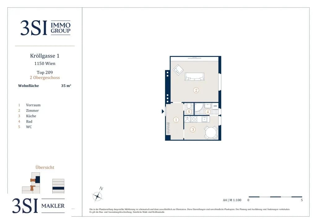 1-Zimmer-Wohnung kaufen in Wien – 34,2 m², € 159.000 – Bild 14 von 14