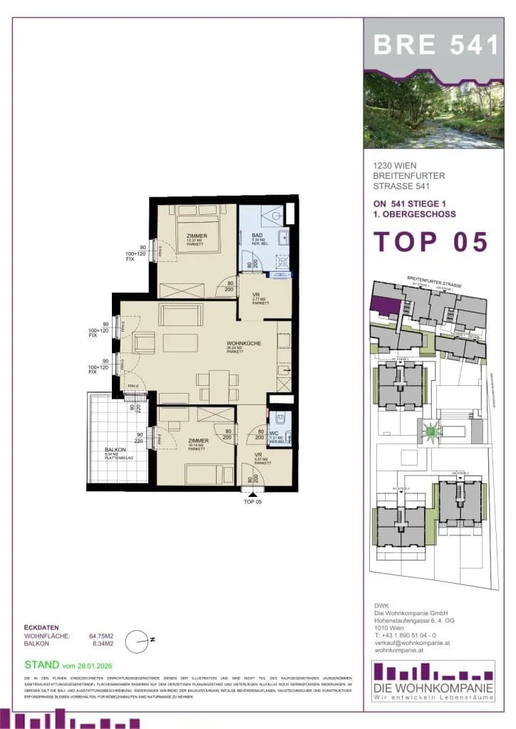 3-Zimmer-Wohnung kaufen in Wien – 66,72 m², € 370.697 – Bild 12 von 12
