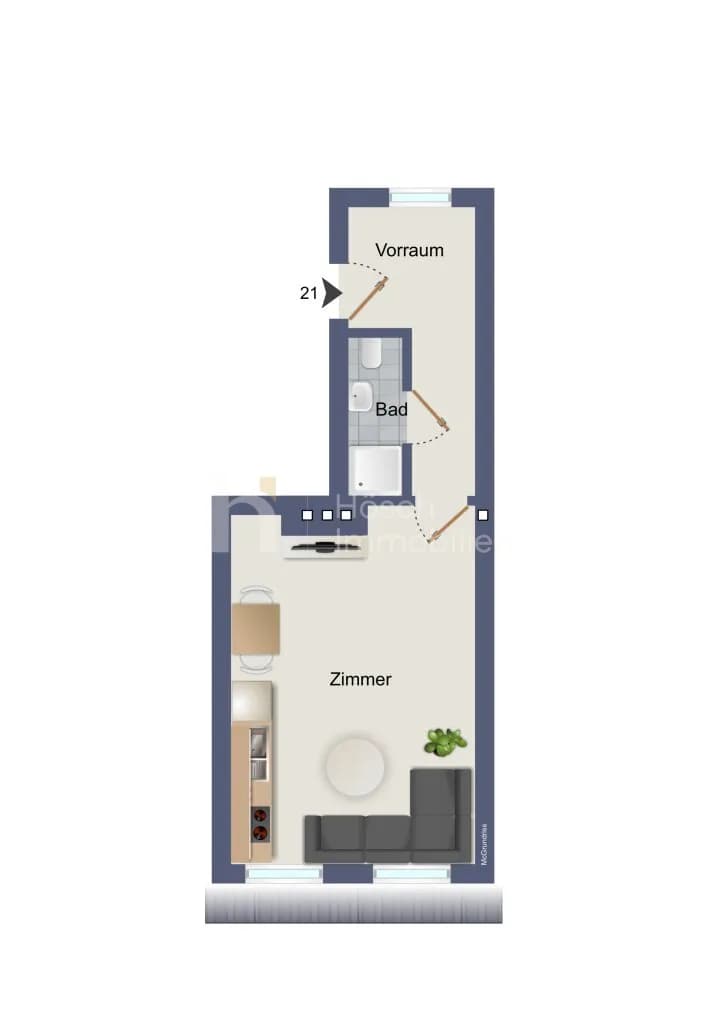1-Zimmer-Wohnung kaufen in Wien – 28,62 m², € 175.000 – Bild 11 von 11