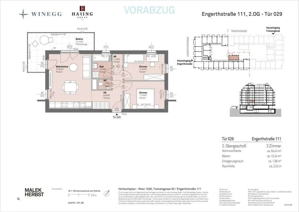 Immobilie kaufen in Wien – 59,43 m², € 372.500 – Bild 14 von 14