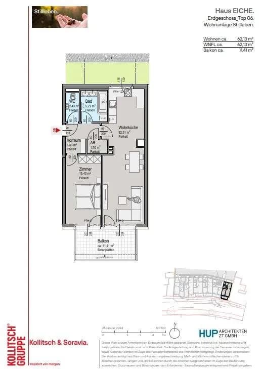 2-Zimmer-Wohnung kaufen in Mödling – 62,13 m², € 329.300 – Bild 8 von 8