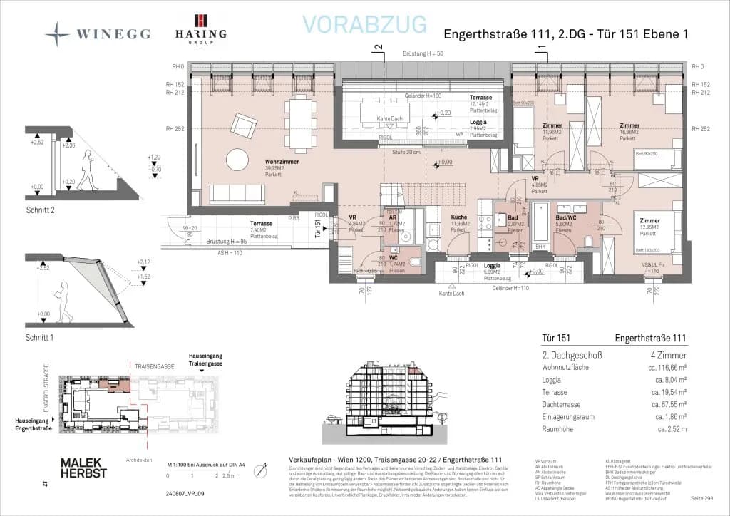 4-Zimmer-Wohnung kaufen in Wien – 116,64 m², € 1.352.800 – Bild 14 von 15