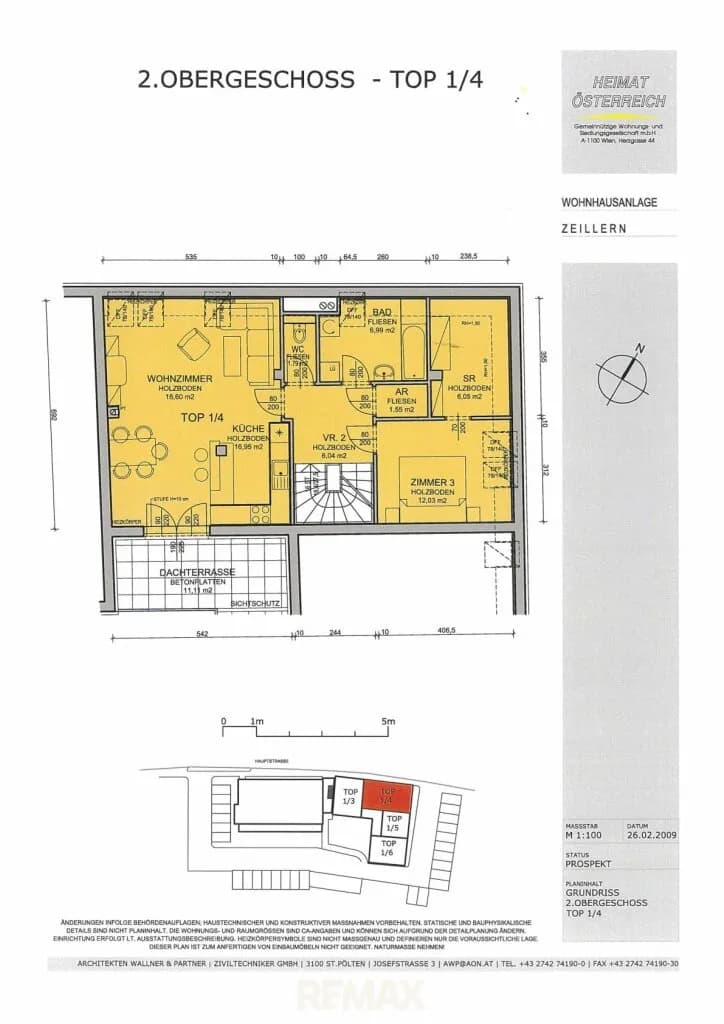 4-Zimmer-Wohnung mieten in Amstetten – 109,8 m², € 856 – Bild 14 von 14