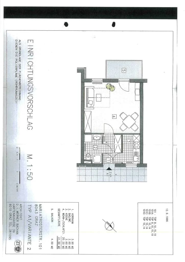 1-Zimmer-Wohnung kaufen in Graz – 31,3 m², € 103.000 – Bild 10 von 10