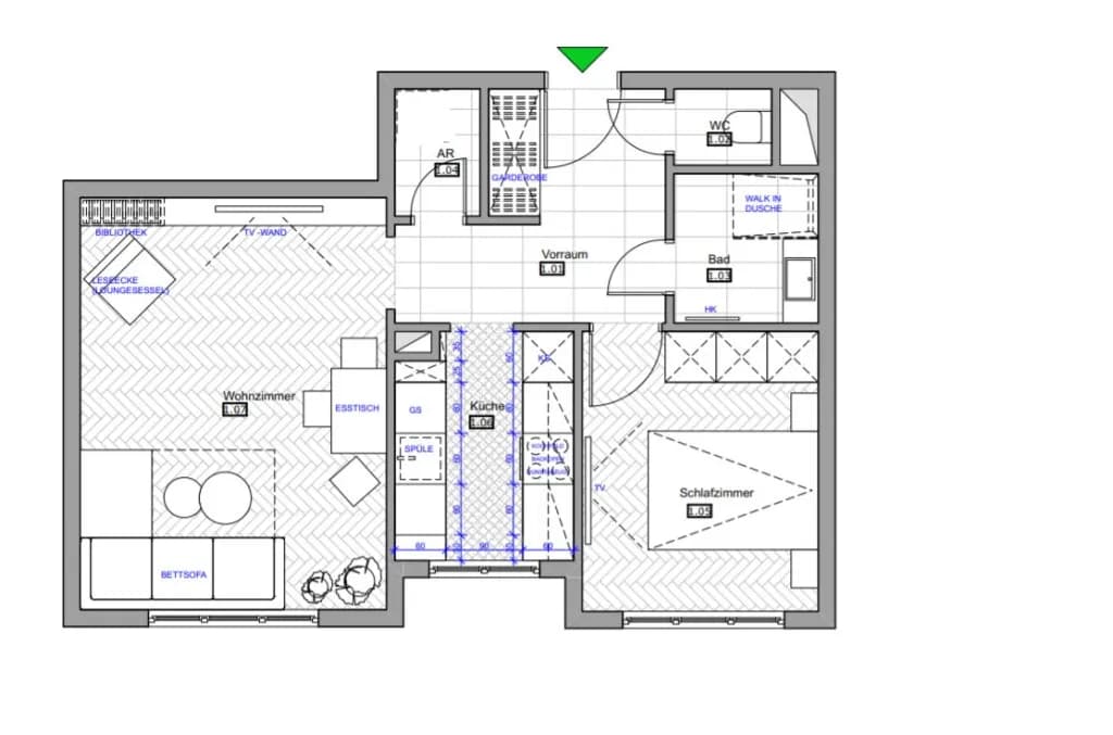 2-Zimmer-Wohnung mieten in Wien – 46,2 m², € 1.199 – Bild 15 von 15