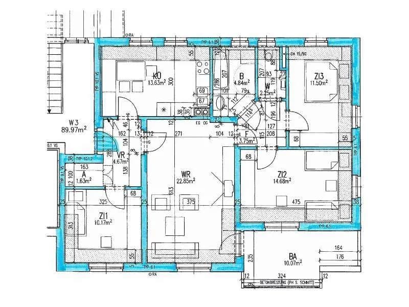 4-Zimmer-Wohnung mieten in Murau – 89,9 m², € 534 – Bild 16 von 17