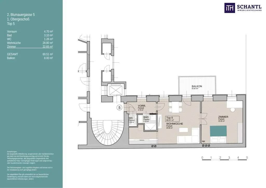2-Zimmer-Wohnung kaufen in Wien – 60,51 m², € 419.000 – Bild 10 von 10
