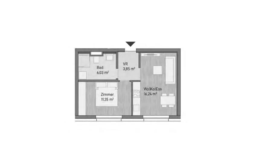 1-Zimmer-Wohnung kaufen in Graz – 37,47 m², € 182.254