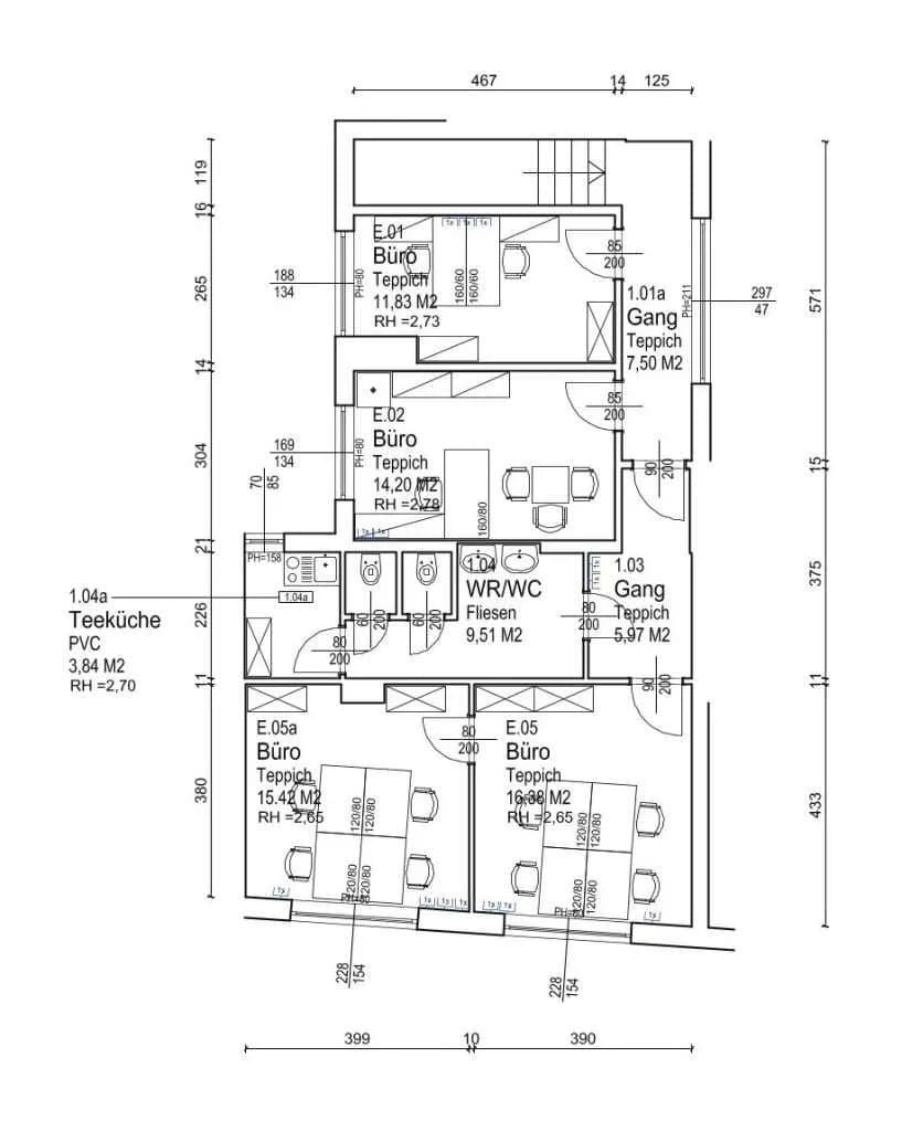 6-Zimmer-Gewerbeimmobilie mieten in Oberpullendorf – 190 m², € 1.500 – Bild 17 von 18