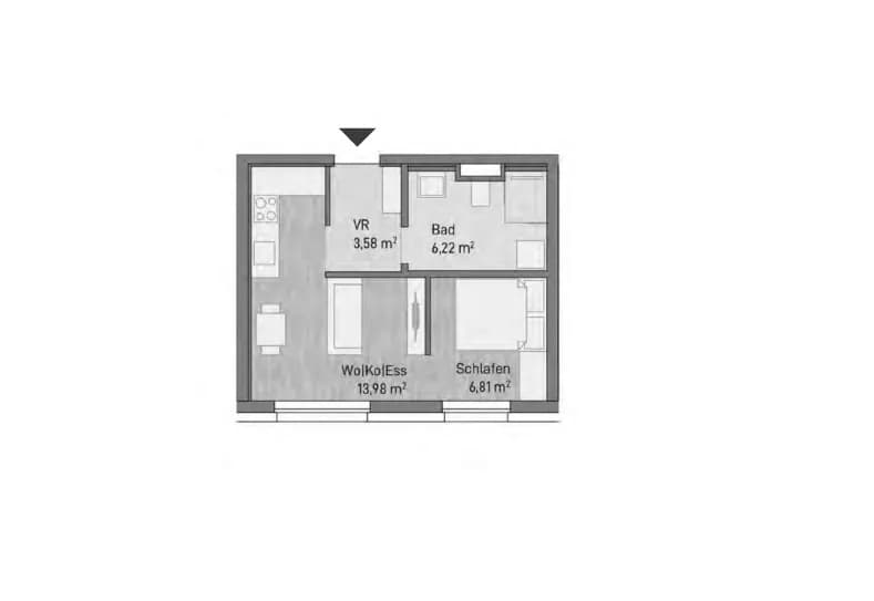 2-Zimmer-Wohnung kaufen in Graz – 30,59 m², € 154.174