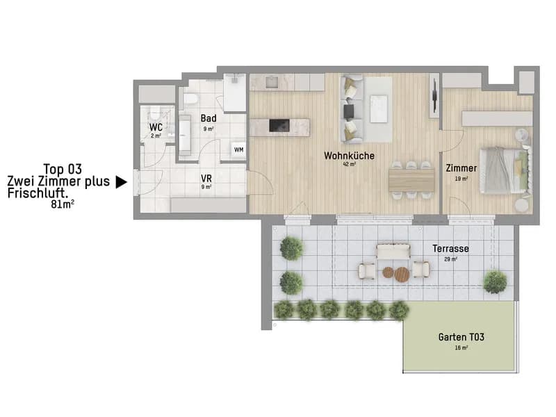 2-Zimmer-Wohnung kaufen in Wien – 80,89 m², € 459.900 – Bild 4 von 7