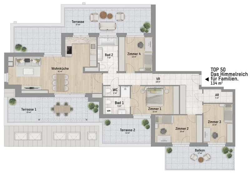 5-Zimmer-Wohnung kaufen in Wien – 134,75 m², € 1.249.900 – Bild 3 von 6