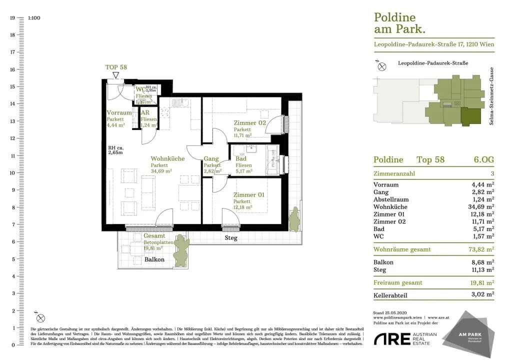 3-Zimmer-Wohnung kaufen in Wien – 73,83 m², € 424.999 – Bild 57 von 58