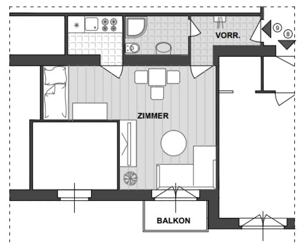 1-Zimmer-Wohnung kaufen in Wien – 28,73 m², € 188.900 – Bild 11 von 11