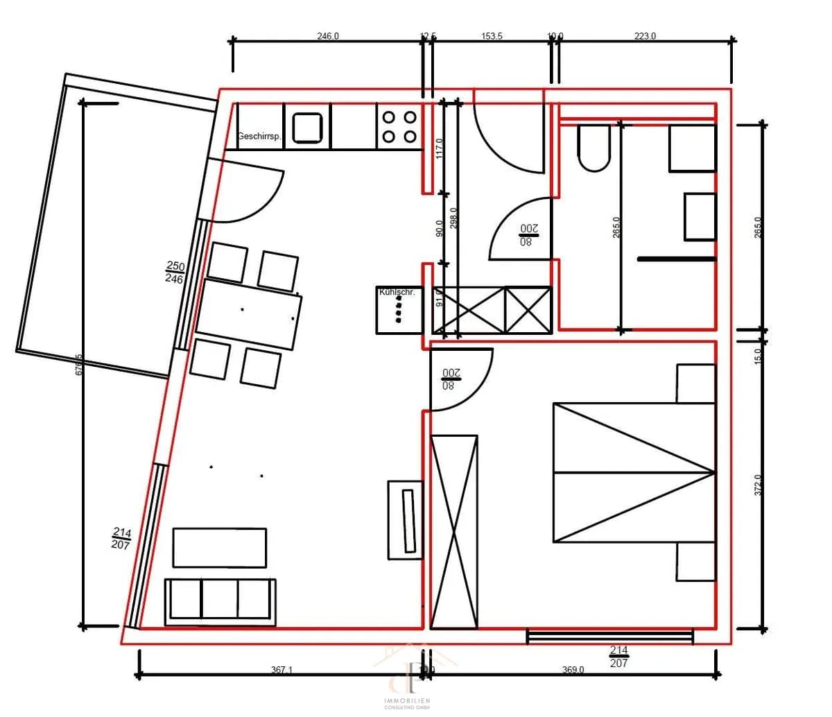 1-Zimmer-Wohnung mieten in Graz – 44,6 m², € 630 – Bild 11 von 11