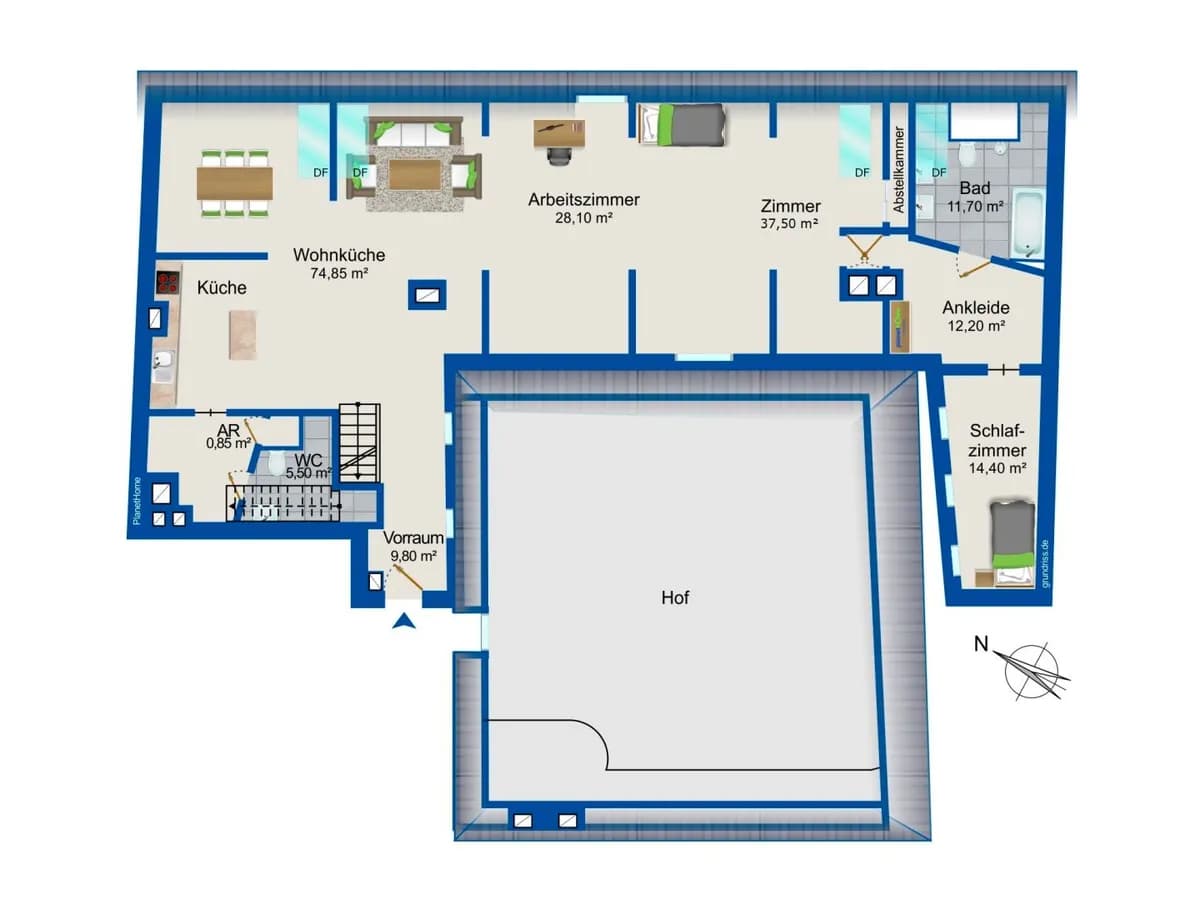 4-Zimmer-Wohnung mieten in Wien – 195 m², € 3.478 – Bild 18 von 19