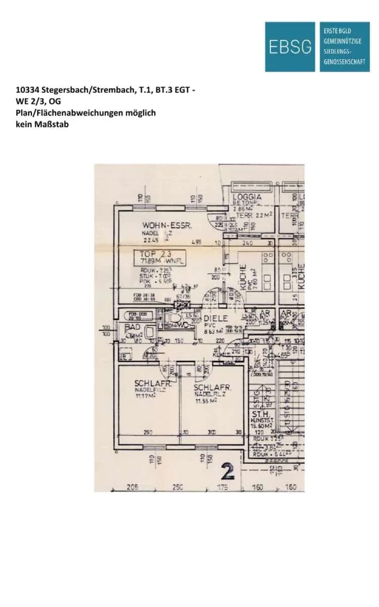 3-Zimmer-Wohnung mieten in Güssing – 71,89 m², € 653 – Bild 2 von 6