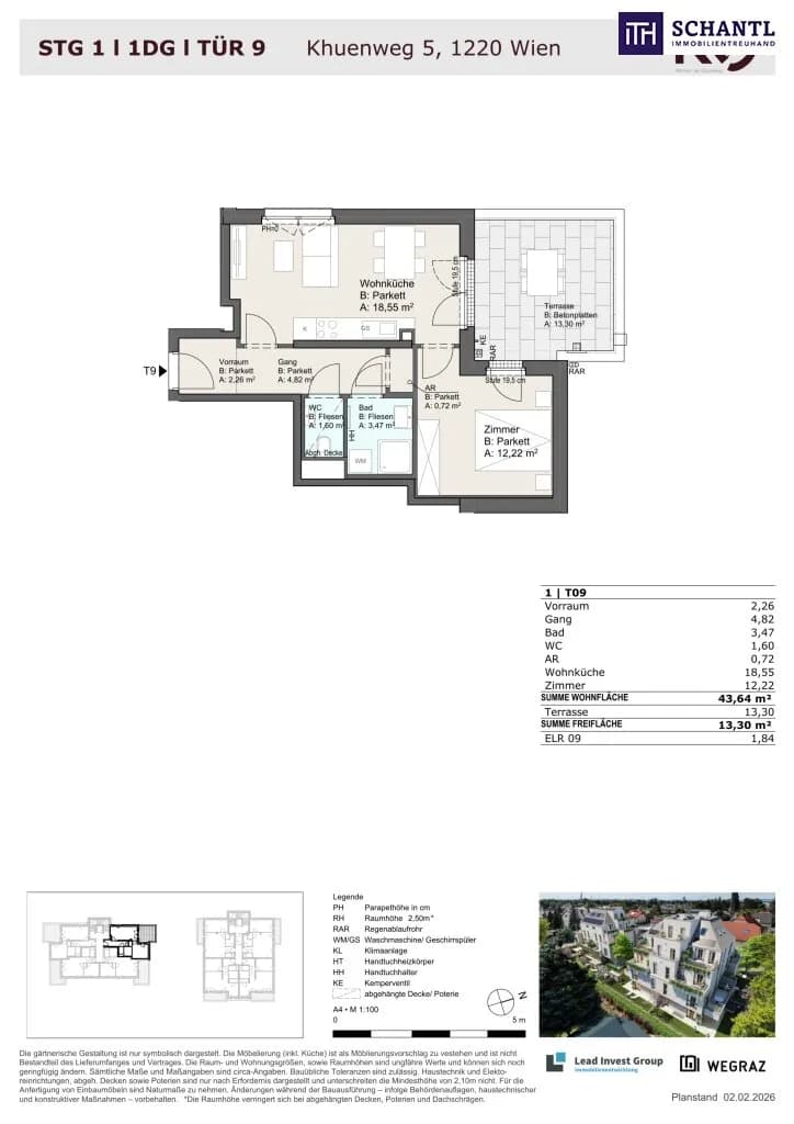 2-Zimmer-Wohnung kaufen in Wien – 43,64 m², € 256.036 – Bild 31 von 31