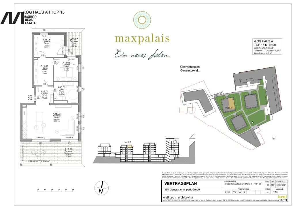 3-Zimmer-Wohnung kaufen in Villach – 90,4 m², € 569.000 – Bild 9 von 9