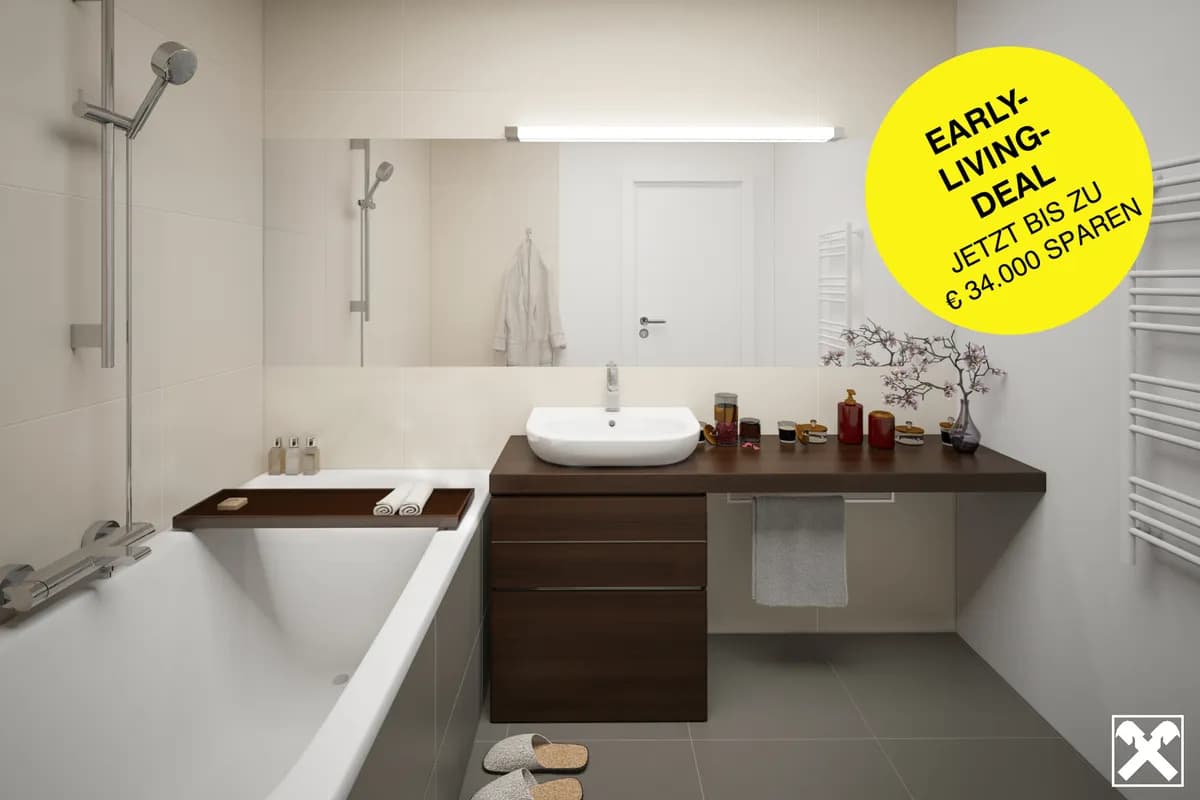 2-Zimmer-Wohnung kaufen in Wien – 45,25 m², € 310.341 – Bild 5 von 8